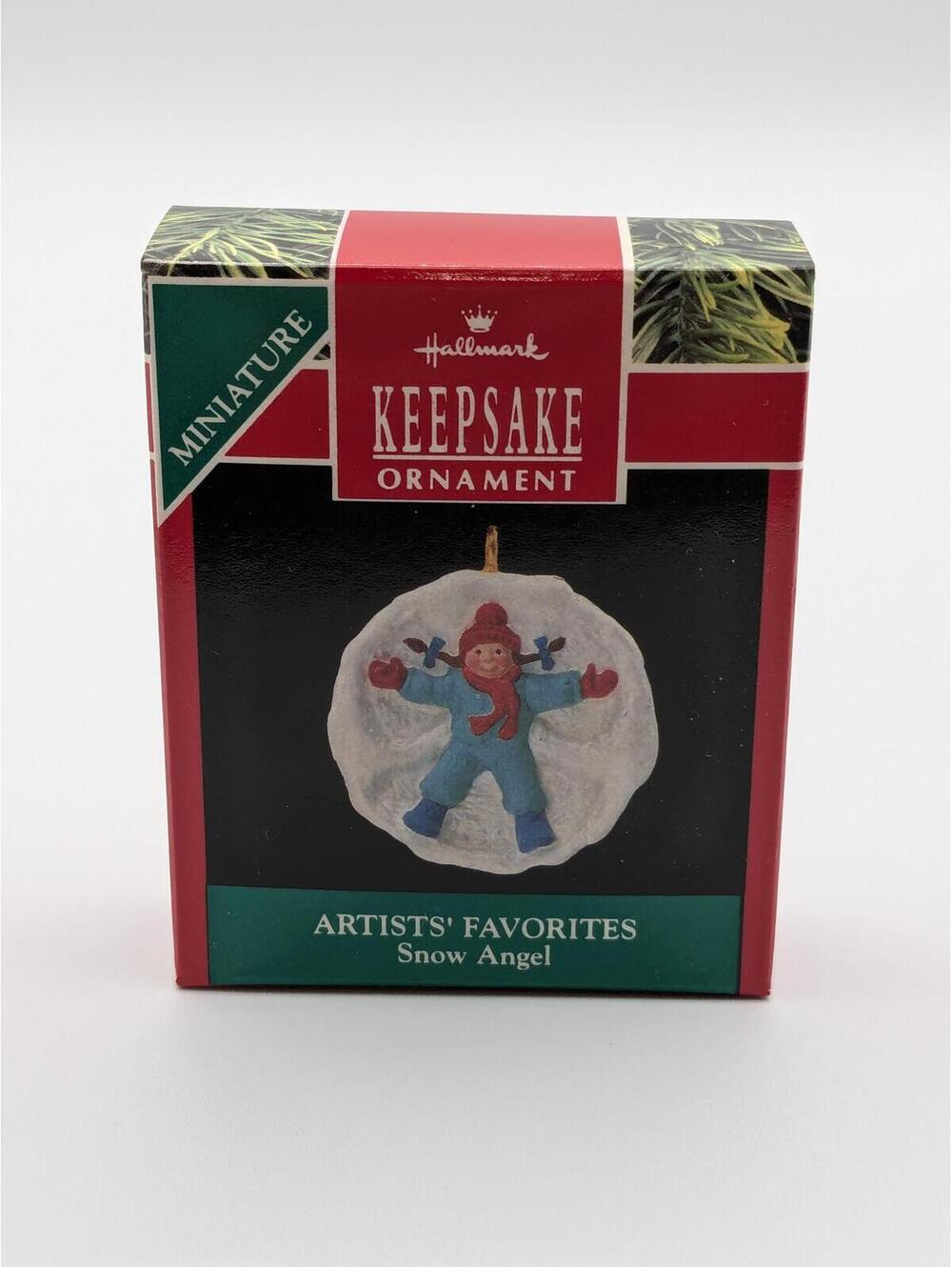 Hallmark Keepsake Snow Angel Miniature Ornament 1990, New in Box